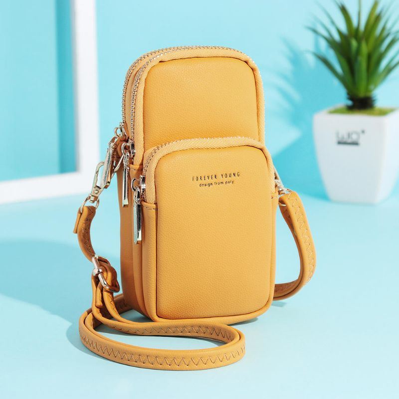 Damesmode Effen Telefoontas Casual Crossbody Tas