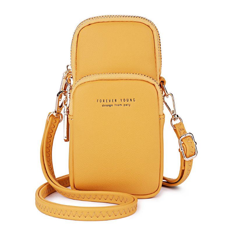 Damesmode Effen Telefoontas Casual Crossbody Tas