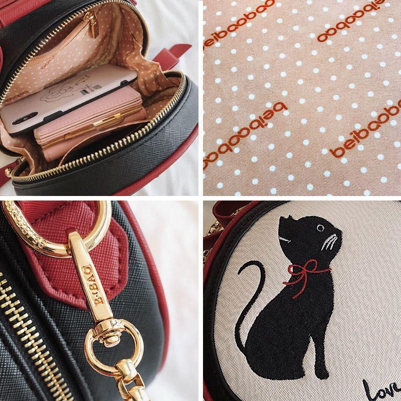 Damesmode Leuke Kat Handtas Schoudertas Crossbody Tas Voor Dagelijkse Datum Winkelen