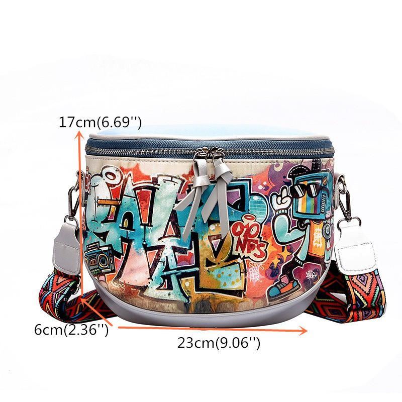 Damesmode Multi-draagtas Hiphop Crossbody Tas