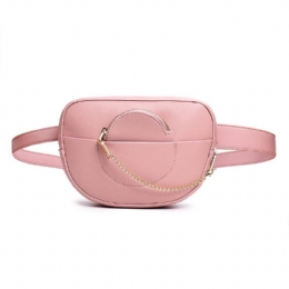 Heuptas Met Ketting Voor Dames Effen Telefoontas Crossbody-tas