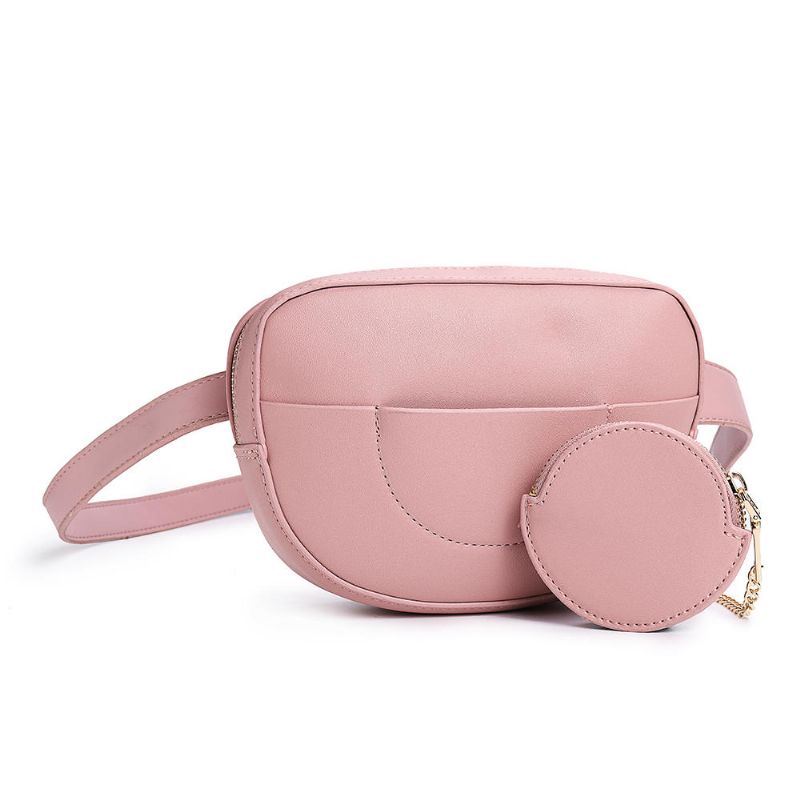 Heuptas Met Ketting Voor Dames Effen Telefoontas Crossbody-tas