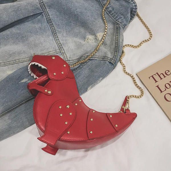 Leuke Crossbodytas Voor Dames Met Ketting In Dinosaurusvorm