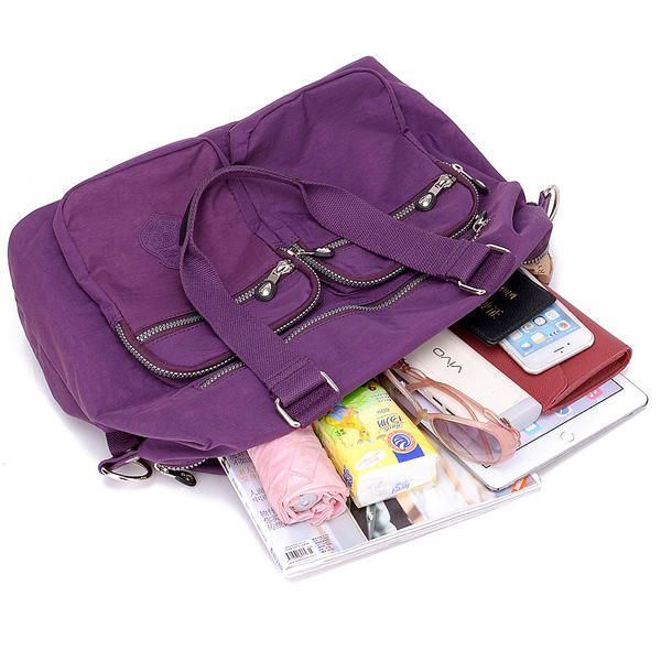 Nylon Damestas Met Grote Capaciteit Lichtgewicht Multi-pocket Crossbodytas