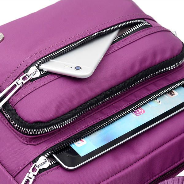 Nylon Meerlagige Mummietas Voor Dames Schoudertas Messenger Bag