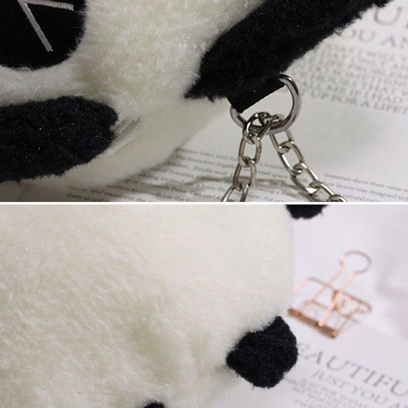 Olympische Winterspelen Dames Peking 2022 Schattige Panda Dacron Chain Crossbody Tas