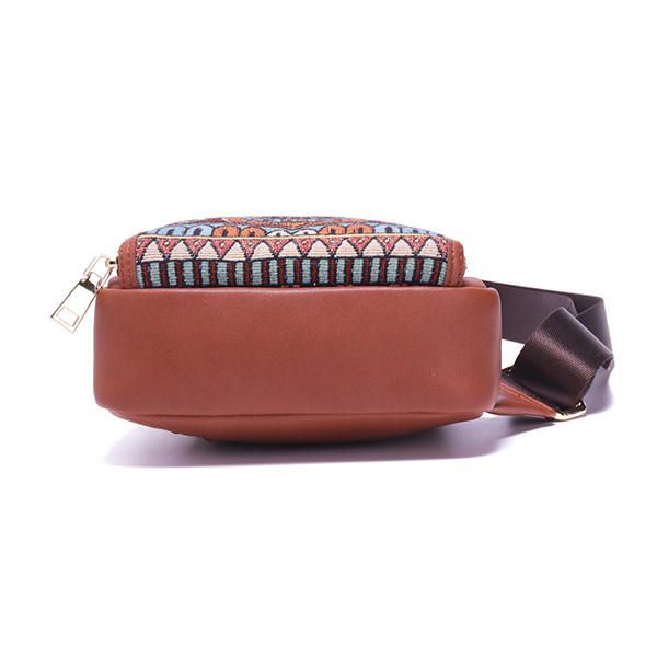 Vintage Geborduurde Borsttassen Voor Dames Crossbodytassen