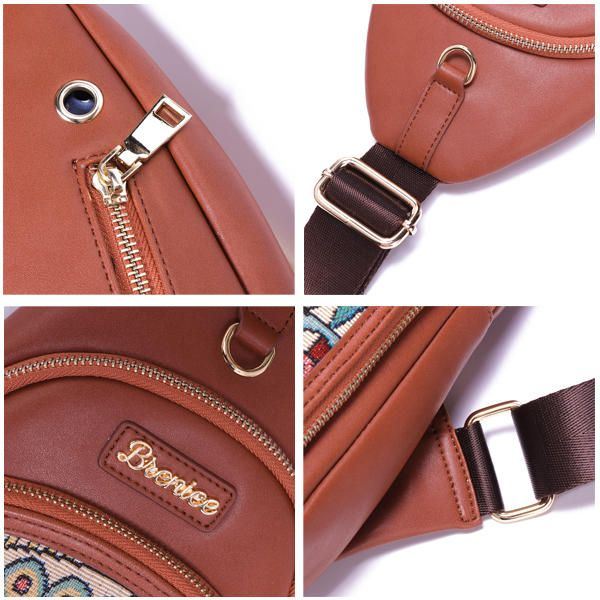 Vintage Geborduurde Borsttassen Voor Dames Crossbodytassen