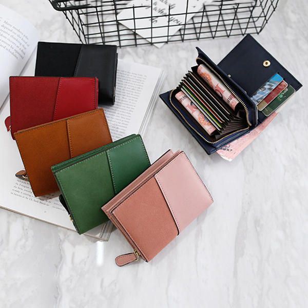 11 Kaartsleuven Dames Pu Leer Minimalistische Elegante Portemonnee Casual Kaarthouder Portemonnee Clutch Bag