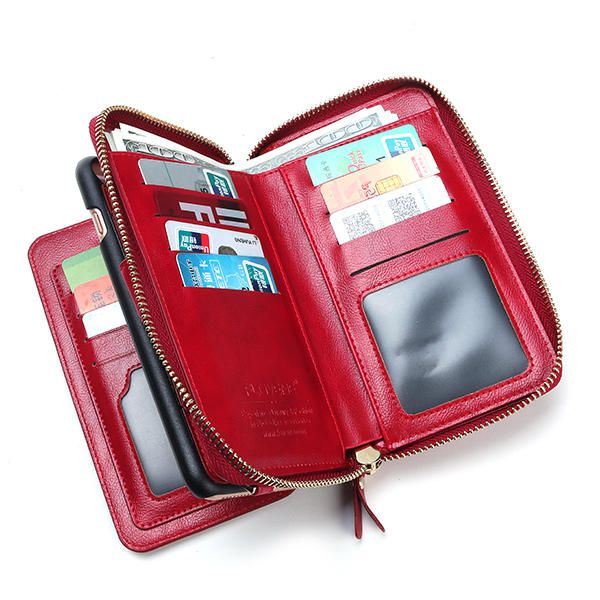 Dames 5.5 Inch Mobiele Telefoon Portemonnee Pu Lederen Handtas Crossbody Tas