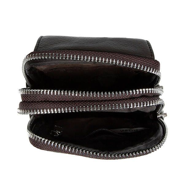 Echt Leer Multifunctionele Fanny Heuptas Riem Bum Pouch Telefoon Tas Portemonnee Voor Heren