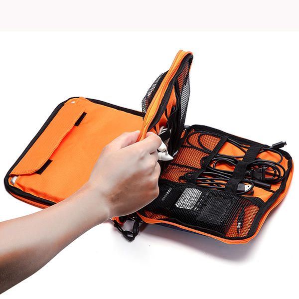 Heren Casual Multifunctioneel Canvas Multi Pocket Ipad Winkel Tas Telefoon Tas Opbergtas