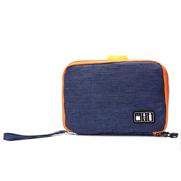 Heren Casual Multifunctioneel Canvas Multi Pocket Ipad Winkel Tas Telefoon Tas Opbergtas