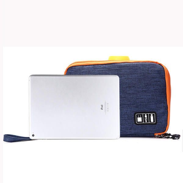 Heren Casual Multifunctioneel Canvas Multi Pocket Ipad Winkel Tas Telefoon Tas Opbergtas