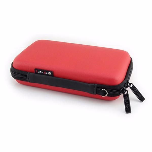 Heren Externe Batterij Usb Flash Drive Oortelefoon Digitale Gadget Pouch Reis Zilver Opbergtas