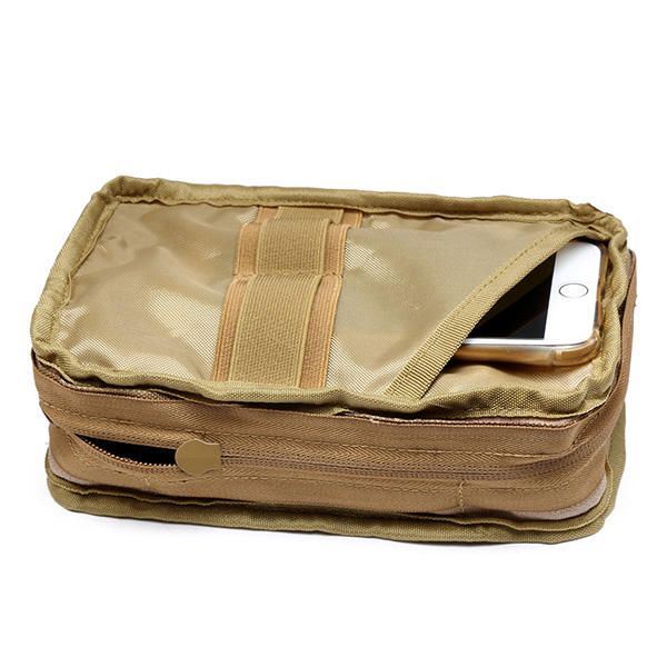 Heren Nylon Waterdicht Lichtgewicht Functioneel Buitensporten Telefoontas Toolkit Clutch Bags