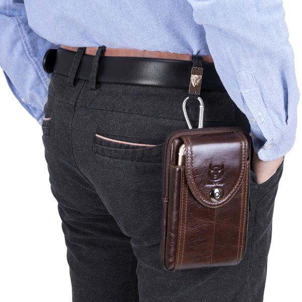 Tas Heren Lederen Loop Belt Phone Bag